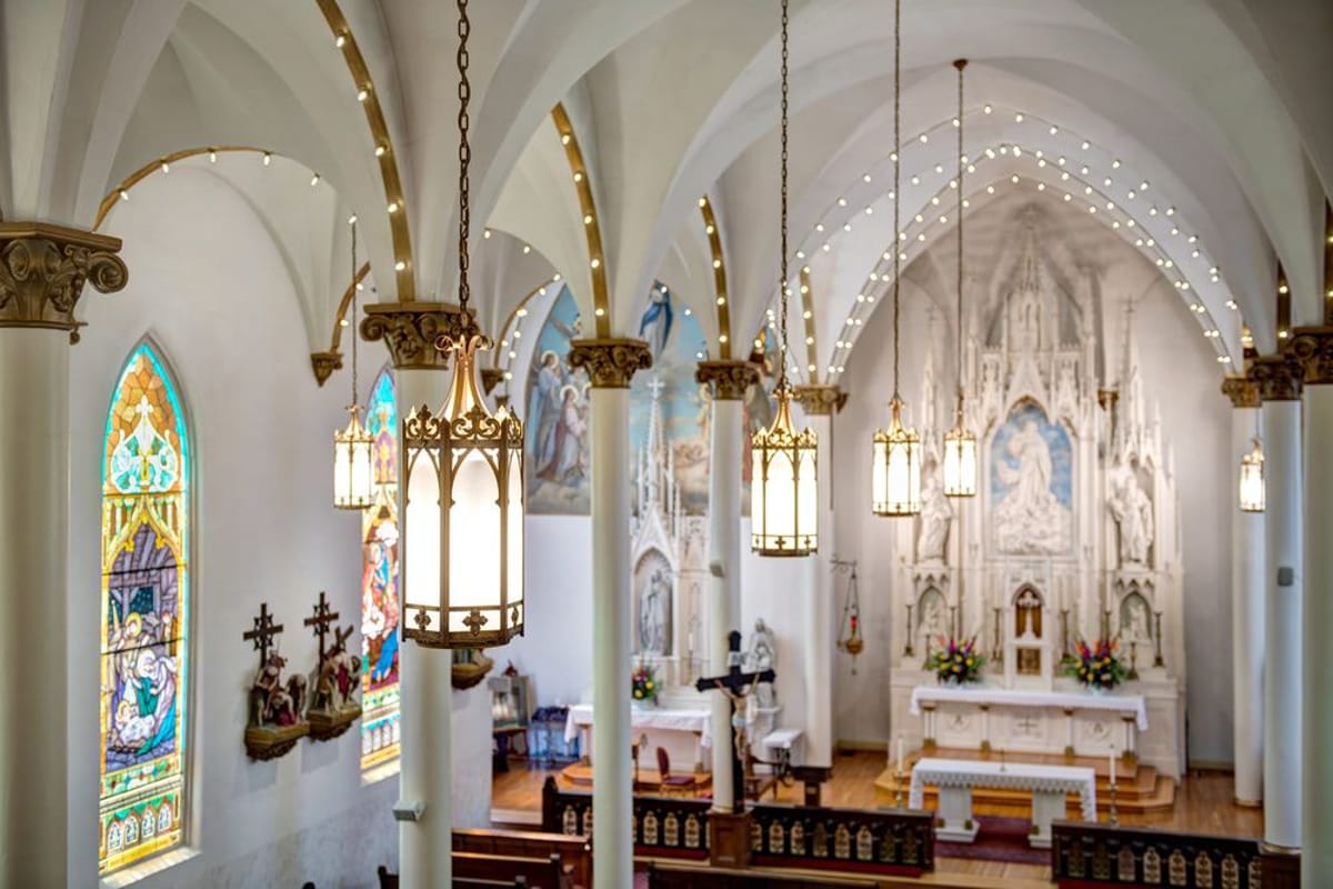 Interior of Assumption Church